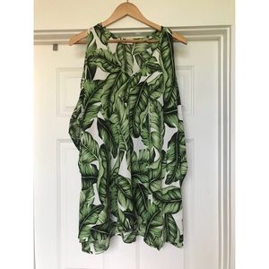 Show Me Your MuMu Palm Leaf Tunic Dress